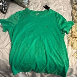 Kim Rogers Mint Green Crew Neck Tee